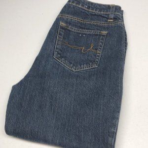 LIKE NEW DESIGNER ST JOHNS BAY SECRETLY SLENDER BOOT JEANS 8/28x32 😎